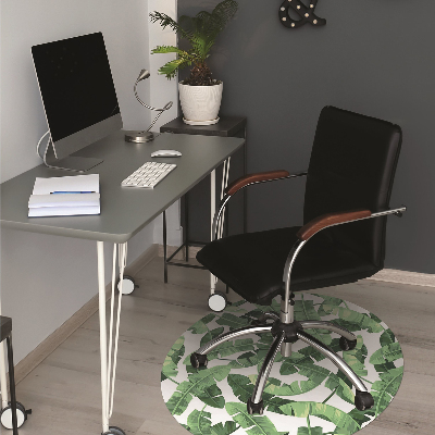 Tapis fauteuil bureau do biura Feuilles tropicales