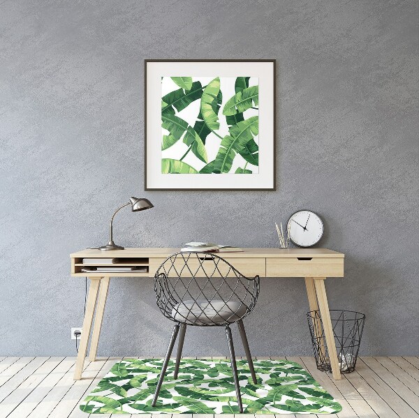 Tapis fauteuil bureau do biura Feuilles tropicales