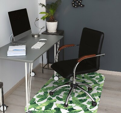 Tapis fauteuil bureau do biura Feuilles tropicales