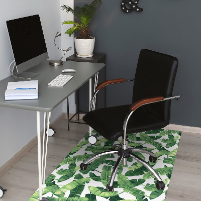 Tapis fauteuil bureau do biura Feuilles tropicales