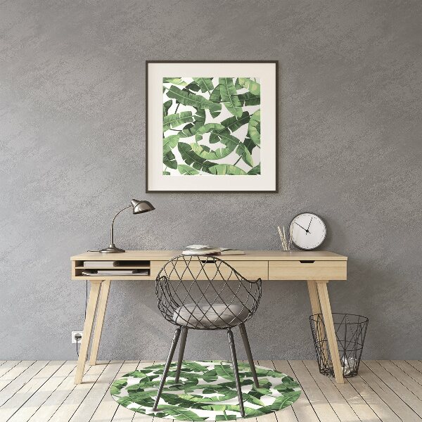 Tapis fauteuil bureau do biura Feuilles tropicales