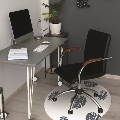 Tapis fauteuil bureau do biura Feuilles tropicales