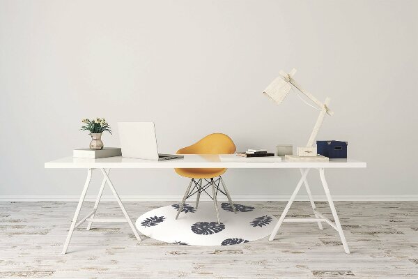 Tapis fauteuil bureau do biura Feuilles tropicales