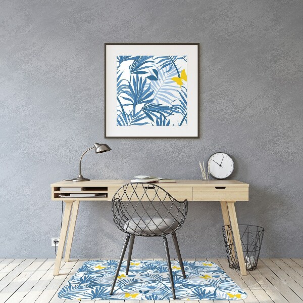 Tapis pour chaise de bureau Papillons dans les tropiques