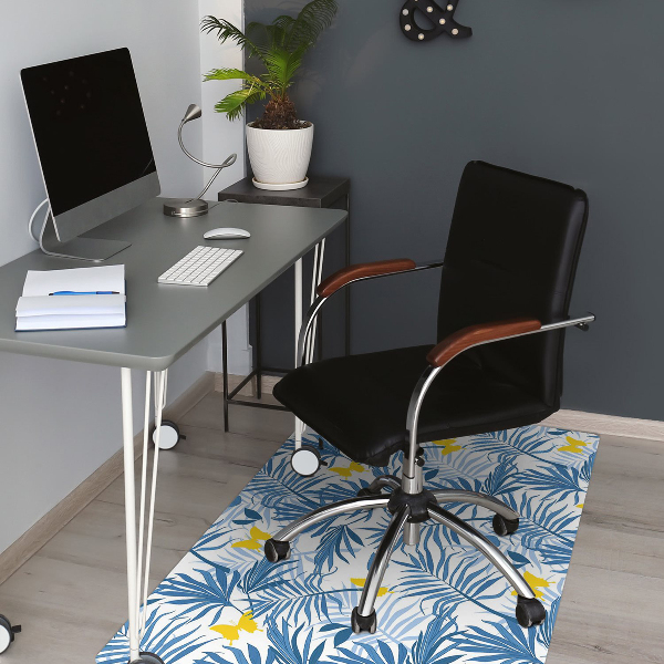 Tapis pour chaise de bureau Papillons dans les tropiques