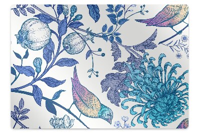 Tapis pour chaise de bureau Oiseaux de printemps