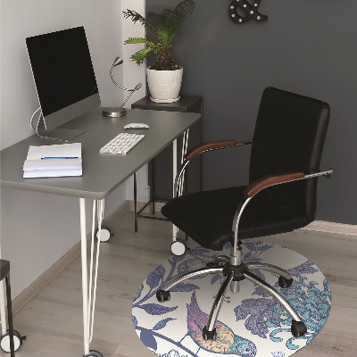 Tapis pour chaise de bureau Oiseaux de printemps