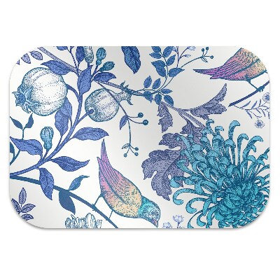 Tapis pour chaise de bureau Oiseaux de printemps