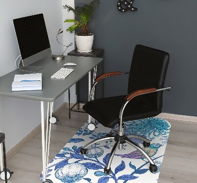 Tapis pour chaise de bureau Oiseaux de printemps