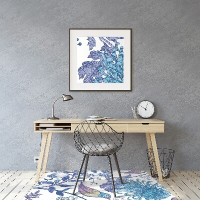 Tapis pour chaise de bureau Oiseaux de printemps