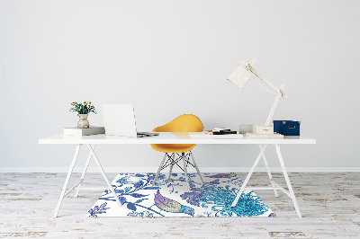 Tapis pour chaise de bureau Oiseaux de printemps