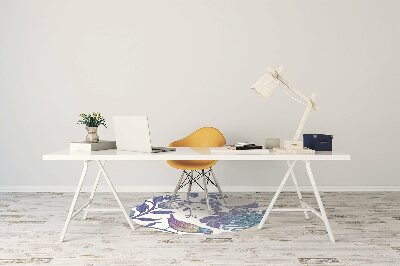 Tapis pour chaise de bureau Oiseaux de printemps