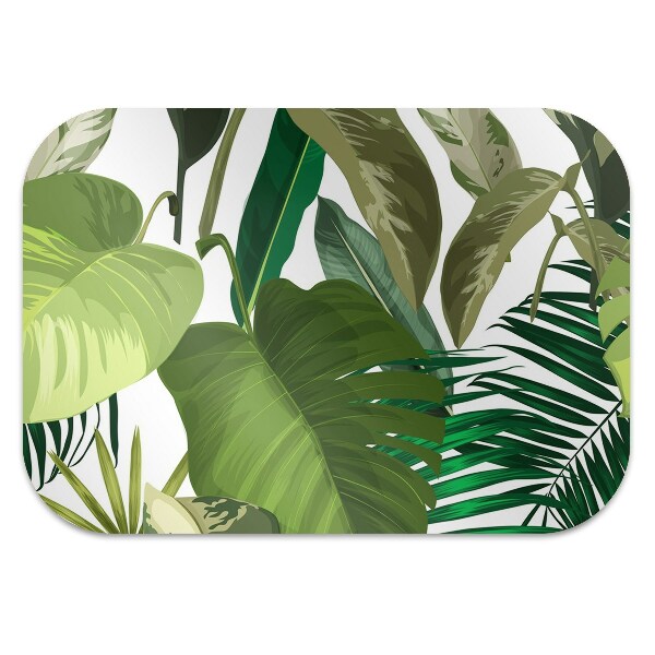 Tapis fauteuil bureau do biura Feuilles tropicales