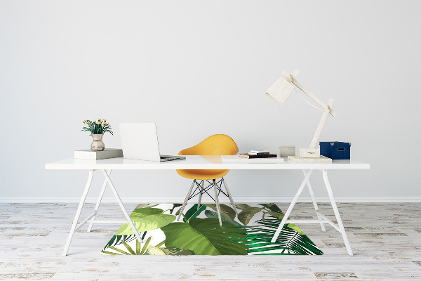 Tapis fauteuil bureau do biura Feuilles tropicales