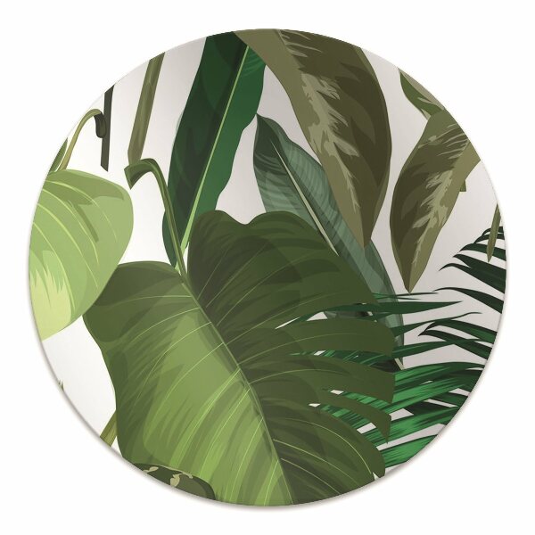 Tapis fauteuil bureau do biura Feuilles tropicales