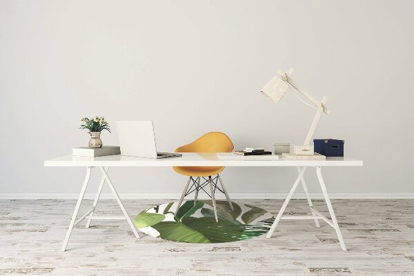 Tapis fauteuil bureau do biura Feuilles tropicales