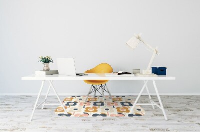 Tapis de chaise de bureau Fleurs