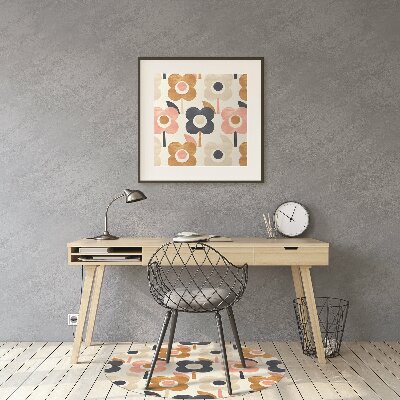 Tapis de chaise de bureau Fleurs