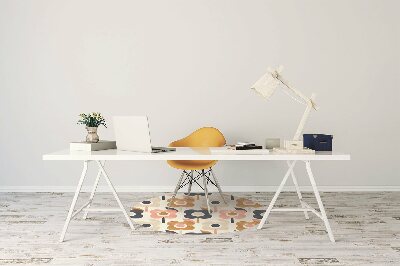 Tapis de chaise de bureau Fleurs