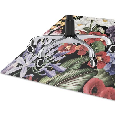 Tapis de chaise de bureau Pivoine