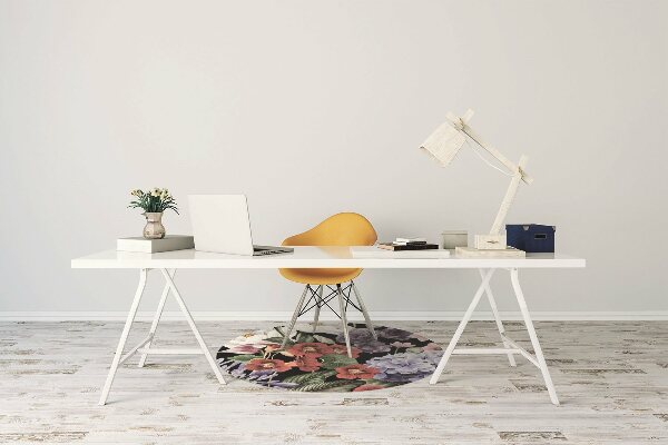 Tapis de chaise de bureau Pivoine
