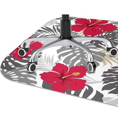 Tapis de chaise de bureau Hibiscus