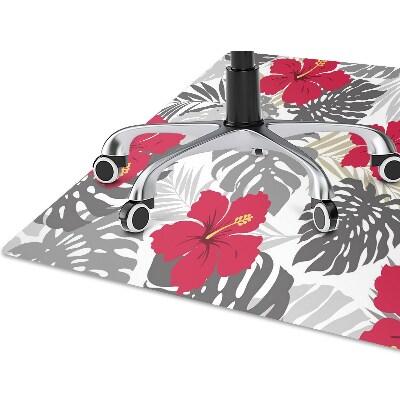 Tapis de chaise de bureau Hibiscus