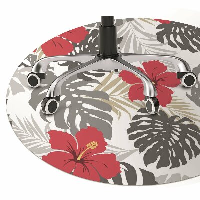 Tapis de chaise de bureau Hibiscus