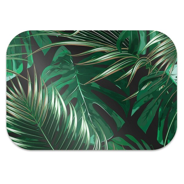 Tapis de chaise de bureau Fleurs rouges
