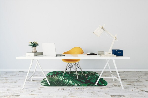 Tapis de chaise de bureau Fleurs rouges