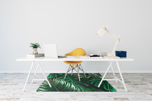 Tapis de chaise de bureau Fleurs rouges