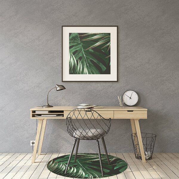 Tapis de chaise de bureau Fleurs rouges