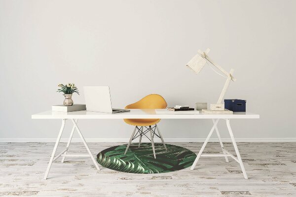 Tapis de chaise de bureau Fleurs rouges