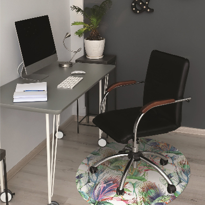 Tapis de chaise de bureau Fleurs colorées