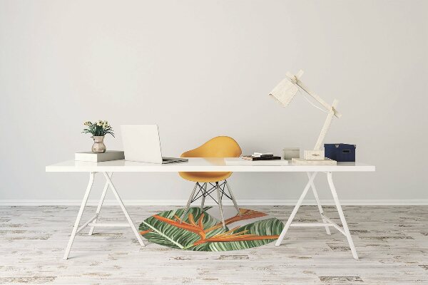 Tapis pour chaise de bureau Feuilles de palmier