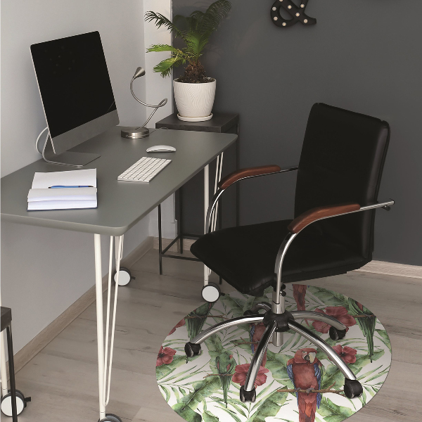 Tapis fauteuil bureau do biura Perroquets exotiques