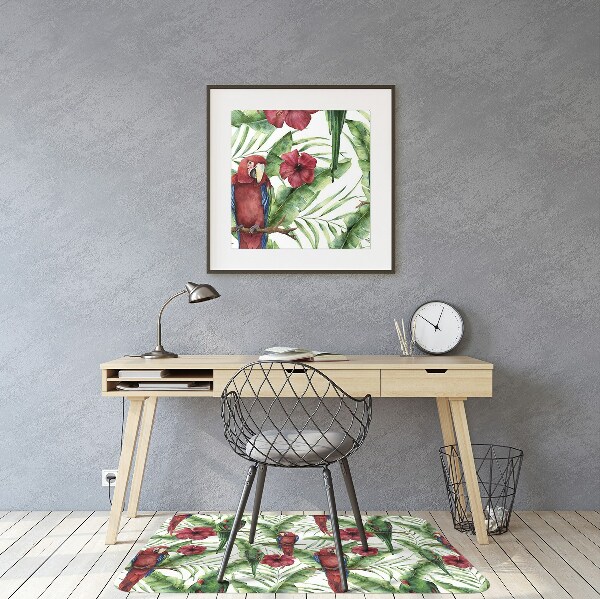 Tapis fauteuil bureau do biura Perroquets exotiques