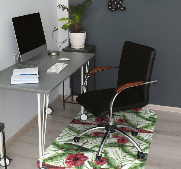 Tapis fauteuil bureau do biura Perroquets exotiques