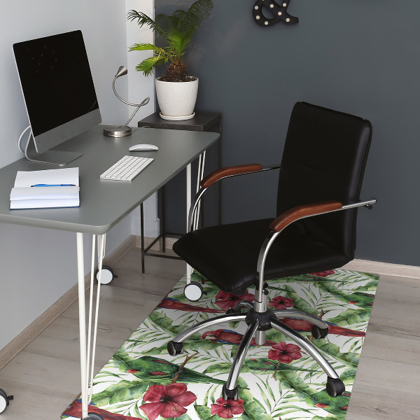 Tapis fauteuil bureau do biura Perroquets exotiques