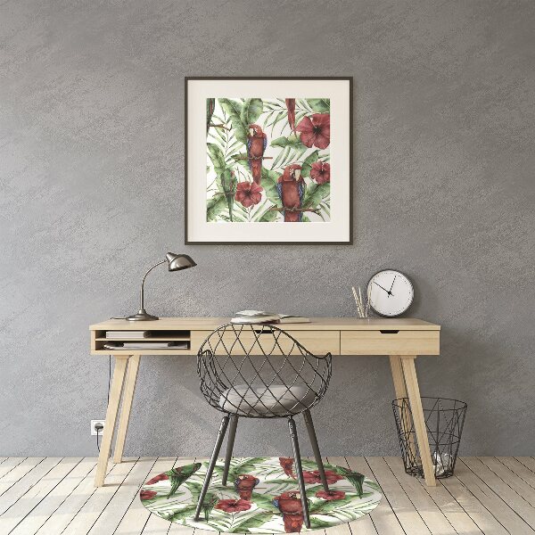 Tapis fauteuil bureau do biura Perroquets exotiques