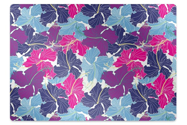 Tapis de chaise de bureau Hibiscus