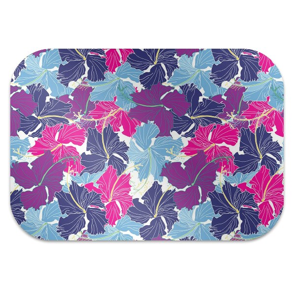 Tapis de chaise de bureau Hibiscus