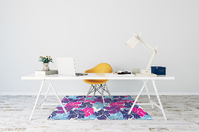 Tapis de chaise de bureau Hibiscus