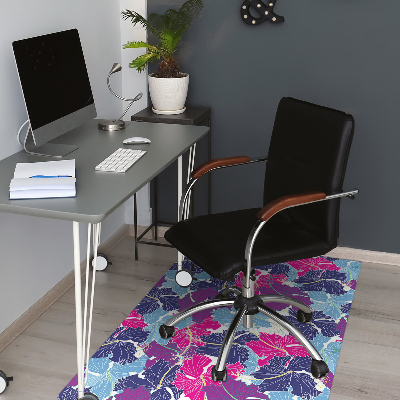 Tapis de chaise de bureau Hibiscus