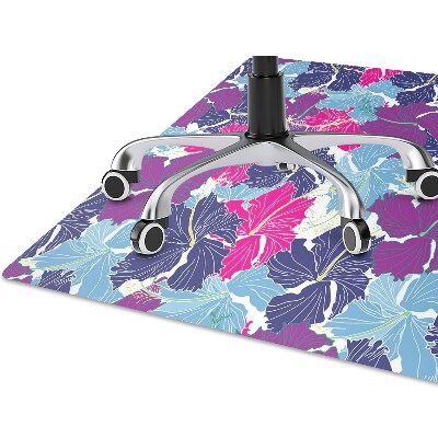 Tapis de chaise de bureau Hibiscus