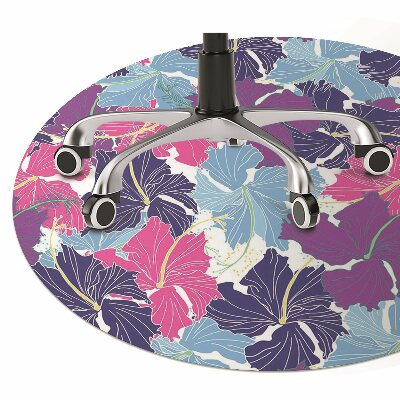 Tapis de chaise de bureau Hibiscus