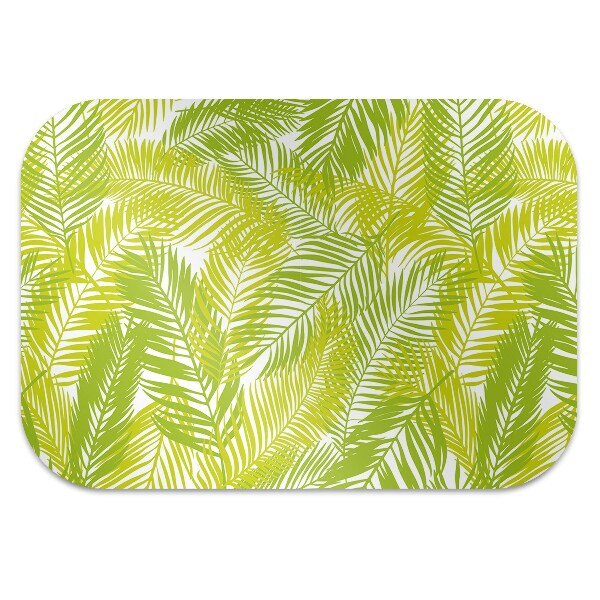 Tapis pour chaise de bureau Feuilles vertes