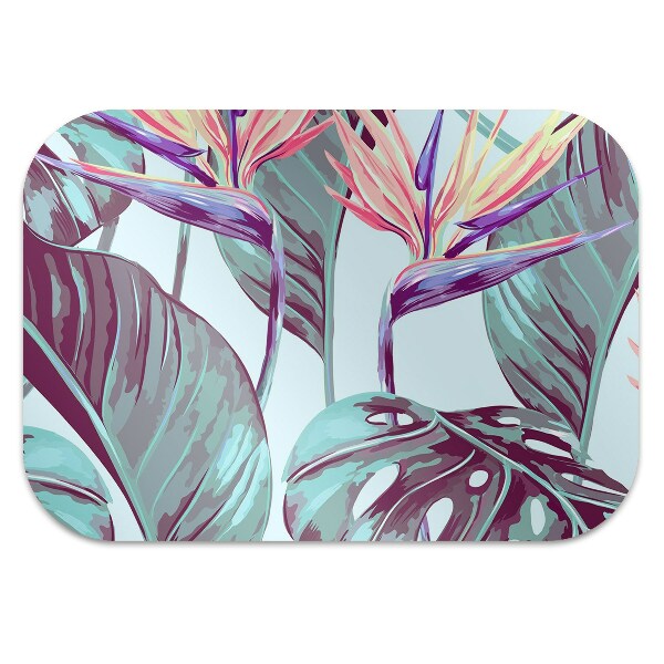 Tapis fauteuil bureau do biura Feuilles tropicales