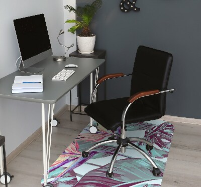 Tapis fauteuil bureau do biura Feuilles tropicales