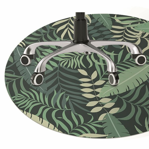 Tapis pour chaise de bureau Feuilles de palmier